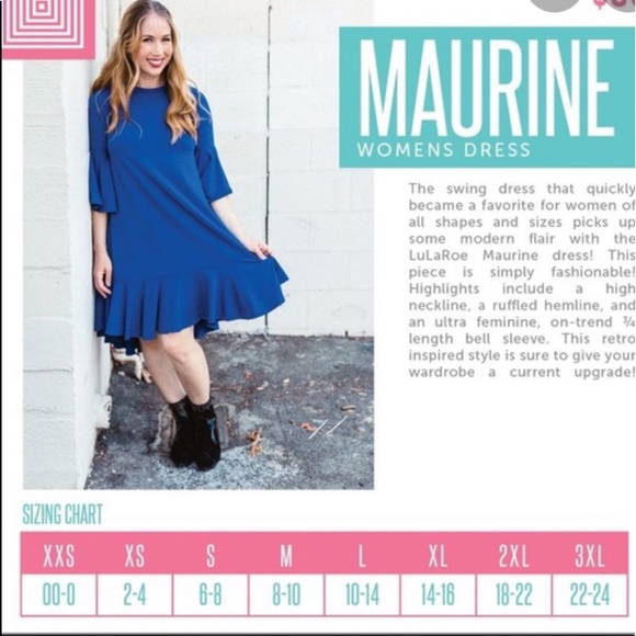NWT LuLaRoe Maurine Dress - Picture 2 of 4
